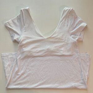 Athleta Classic White Short Sleeve Tee